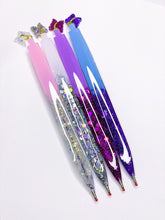 Handmade Resin Glitter Pens – Multi-Colour Set (Pink, White, Purple & Blue)